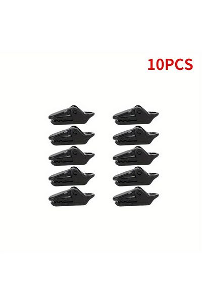 Choice black 10Pcs Awning Clamp Tarp Clips Snap Hangers Tent Campaing Survival Tighten Tool for Outdoor Cam