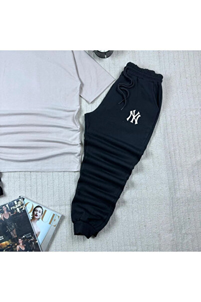 Velkoz Συνδυασμός καλοκαιρινής φόρμας Unisex σε λευκό-μαύρο εμπριμέ New York