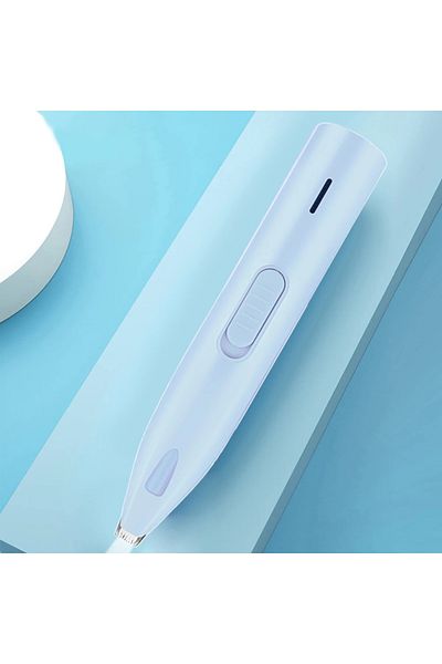 Choice Light Blue With LED Dog Hair Trimmer Electric Dog Cutter Professional Pet Foot Hair Trimmer Cat Groo