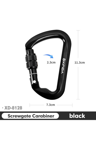 Choice حلقة تثبيت خارجية من Xinda باللون الأسود لتسلق الصخور والهبوط على الجب...