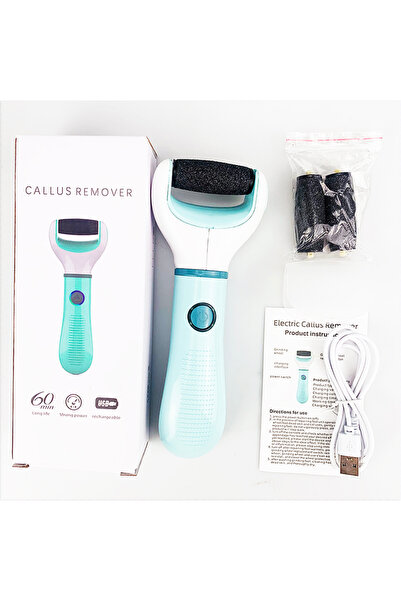 Choice1 جهاز صنفرة القدمين الكهربائي اللاسلكي الأخضر لإزالة الجلد الميت والمس...