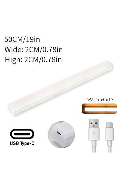 Choice Warm White 50cm 10cm LED Motion Sensor Light Night Light USB Under Cabinet Light For Kitchen Cabinet