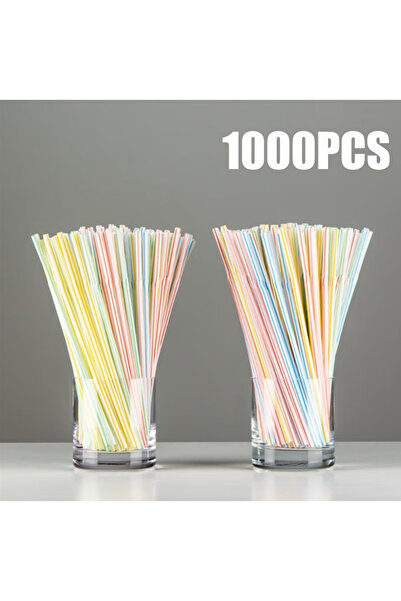 Choice Stripe-1000pcs 50-1000Pcs Multicolor Kunststof Straws for Wedding Part...