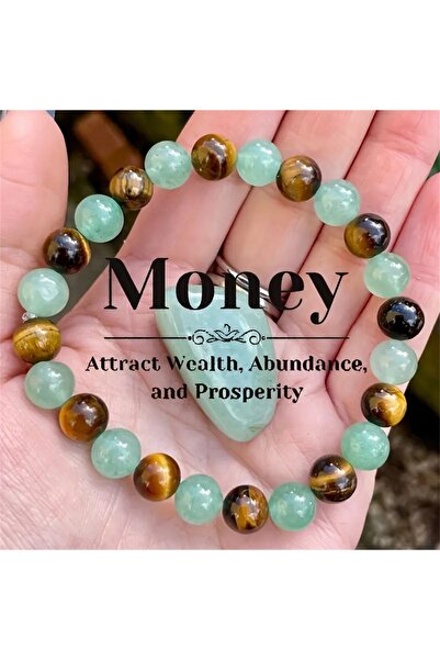 Choice مجموعة واحدة من أساور الحظ السعيد البيضاء - سوار من الأحجار الطبيعية ا...