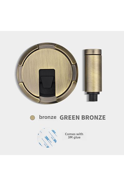 Choice Bronze Hole-free door suction mechanical push and windproof household bathroom door anti-collision d