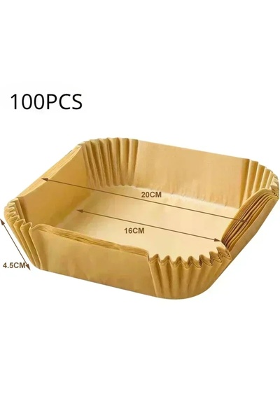 Choice 100 قطعة مربعة من ورق النشاف للمقلاة الهوائية، 50 قطعة من ورق النشاف للخبز، مقاوم للتسرب وغير لاصق ومناسب للطعام