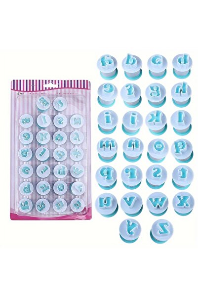 Choice مجموعة قوالب بسكويت بأحرف صغيرة مكونة من 26 قطعة و10/26/36/62 قطعة على...
