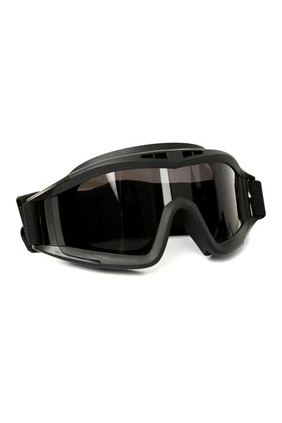 Choice Gray Lens Black New Airsoft Tactical Goggles 3 Lens Windproof Dustproof Shooting Motocross Motorcycl