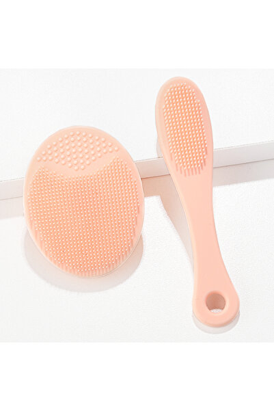 choice2 Orange 2pcs Set Facial Cleansing Brush Black Head Removal Brush Makeu...
