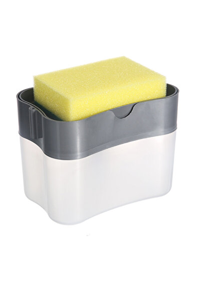 Choice Grey Press Soap Dispenser Box Scrubbing Liquid Container Kitchen Bathr...