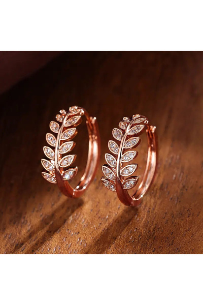 Choice E2377 Huitan Simple Stylish Leaf Olive Small Hoop Earrings for Women P...