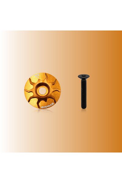Choice Orange Evosid Mtb Bicycle Headset Top Cap 1-1/8 Road Bike Stem Cover Aluminium Alloy Ultralight Head
