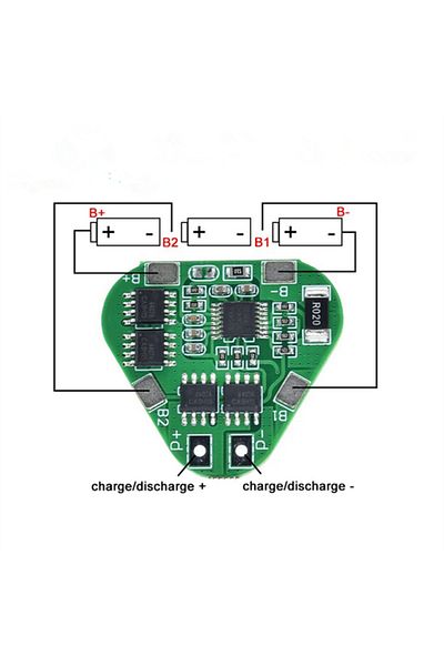 AOKIN 3S 12V 18650 Lithium Battery Protection Board 11.1V 12.6V overcharge over-discharge protect 8A 3 ...
