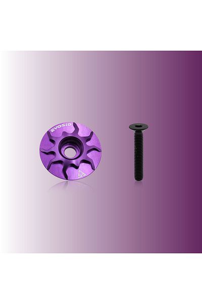 Choice Purple Evosid Mtb Bicycle Headset Top Cap 1-1/8 Road Bike Stem Cover Aluminium Alloy Ultralight Head