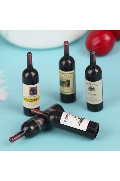 Choice 10Pcs/Lot 1/12 Dollhouse Miniature Mini Simulation Wine Bottle Accessories Decor Furniture Model ...