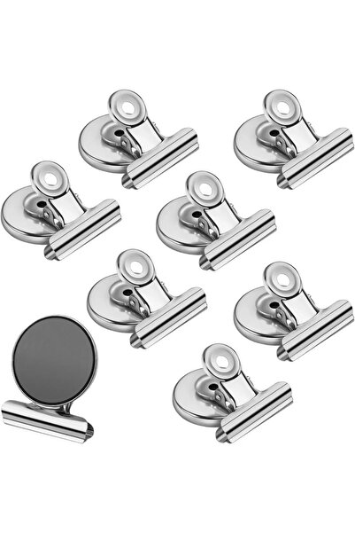 Choice 8Pcs-Silver Strong Magnets Magnetic Clips Bulldog Clips Heavy Duty Mag...