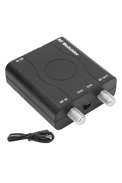 Choice black HD RF Modulator HD Multimedia Interface RF Modulator Stable Sturdy HDM61 1080P PLL Control Of