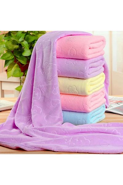 Choice 70x140cm Roxo Bear texture light bath towel, ultra-fine microfiber absorbent bath towel, beach neces