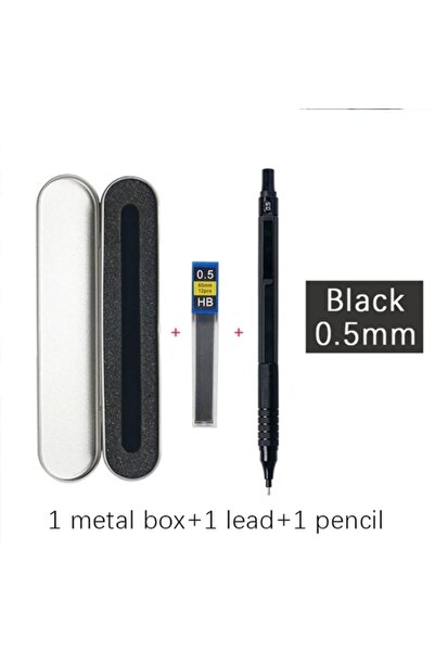 Choice مجموعة أقلام رصاص ميكانيكية معدنية عالية الجودة مع علبة سوداء مقاس 0.5...