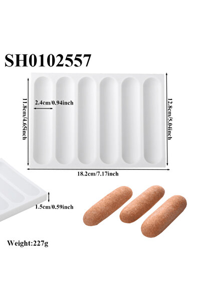 Choice SH0102557 6 - قالب سيليكون منفوخ على شكل شريط طويل، قالب حلوى للخبز، ق...