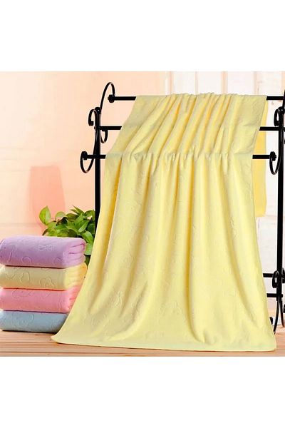 Choice 70x140cm Amarelo Bear texture light bath towel, ultra-fine microfiber absorbent bath towel, beach ne
