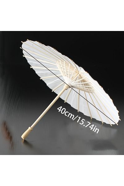 Choice solid wood 24K white 40cm A white paper umbrella for wedding decoration - handmade traditional Chine