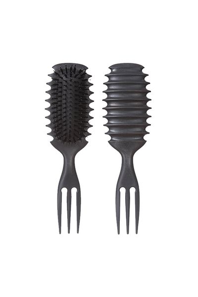 Choice Black-L 1PC Candy bursh Curly Hair Styling Brush: Defined Curls on Wet Hair- Nylon Bristles Detangli