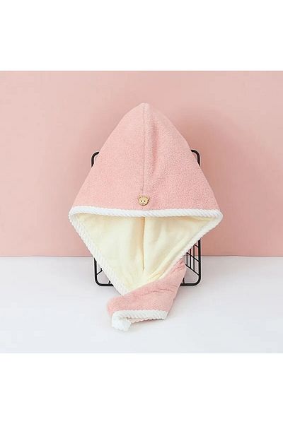 Choice Coral Fleece Pink Double Thick Dry Hair Towel Double Sides Use Dry Hair Cap Multi-color Strong Absor