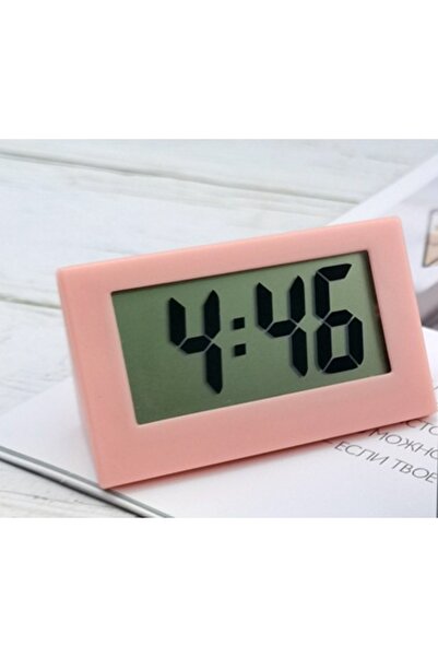 Choice ساعة سطح مكتب بسيطة وردية اللون، ساعة سطح مكتب رقمية صغيرة، ساعة سطح مكتب صامتة، منبه صغير
