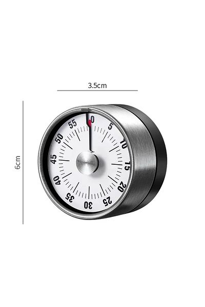 Choice White 1pc Visual Timer Mechanical Countdown Timers Kitchen Classroom Baking Clock For Teaching Meeti