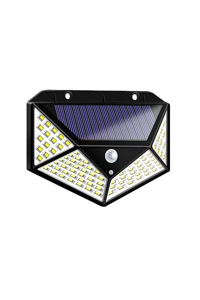 Choice 1pc 100 LED Solar Lights Outdoor Wall Lamp 3 Modes 270° Lighting Angle IP65 Waterproof Motion Sensor