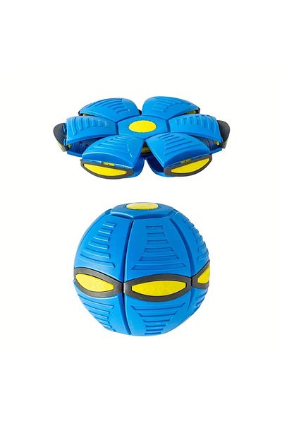 Choice Blue 1pc Flying Saucer Bounce Ball, Pet Toy Bounce Ball, Durable, Suitable for Family Outdoor Activi