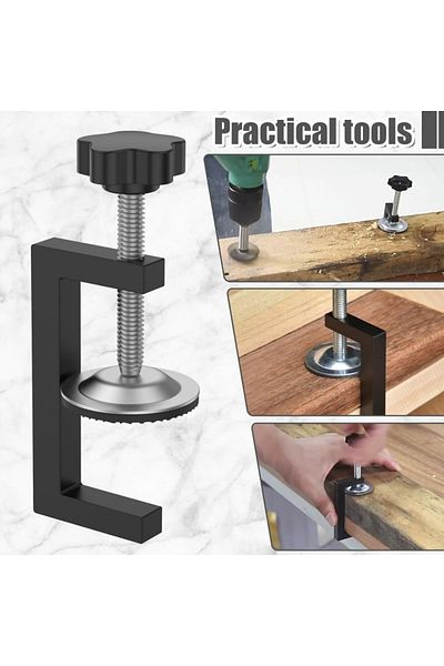 Choice 2 PCS 2pcs Cabinet Installation Clamp 10-57mm C-Type Drawer Fixing Clip Adjustable Cabinet Hardware