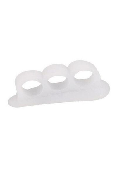 Choice white 1Pair Silicone Gel Hammer Toe Straightener Corrector For Curled Toes Feet Foot Care Adjuster