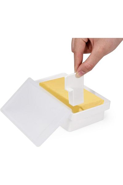 Choice large size Kitchen Butter Tray with Lid, Fresh-keeping Box, Refrigerated Butter Tray Box for Counter