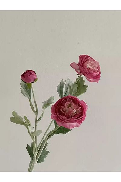 Choice 1pc Rose Red The Dew Lotus simulation flower arrangement living room dining table ornament flower ar