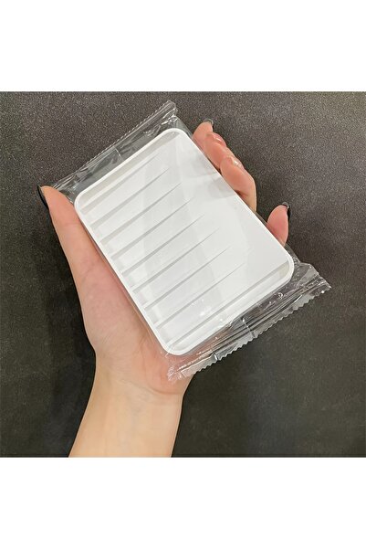 Choice علبة صابون بيضاء من قطعة واحدة مجانية، حامل صابون تصريف من السيليكون، ...