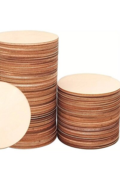 Choice 10 سم 4 بوصة 3 مم 30 قطعة 30 قطعة 4 بوصة / 10 سم أقراص خشبية مستديرة ل...