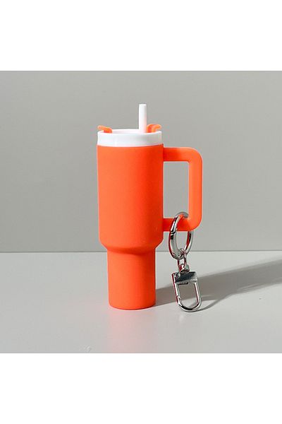YTYIN D Mini Cup Keychain Keychain for Lip Balm Cute Tumbler Key Ring Handbag Charms Key Ring for Stanley.
