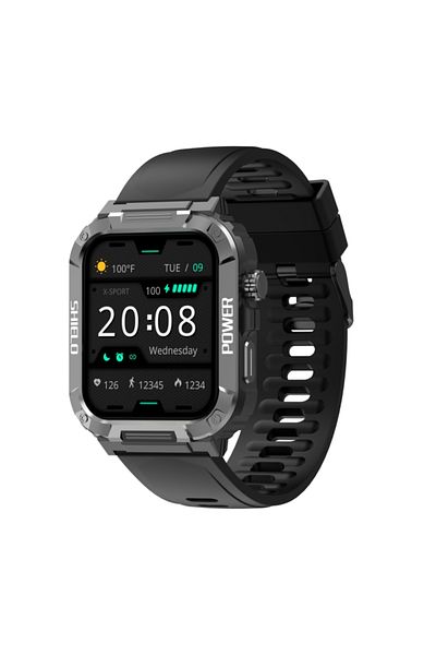 Choice Vibrant Black Apex Fit Sport S06 Smartwatch 1.91'' Full Touch Screen BT Call Outdoor Fitness Tracker