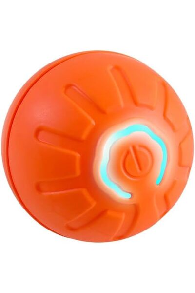 Choice1 كرة تسلية كهربائية برتقالية اللون للحيوانات الأليفة، كرة نطاطة ذكية ل...