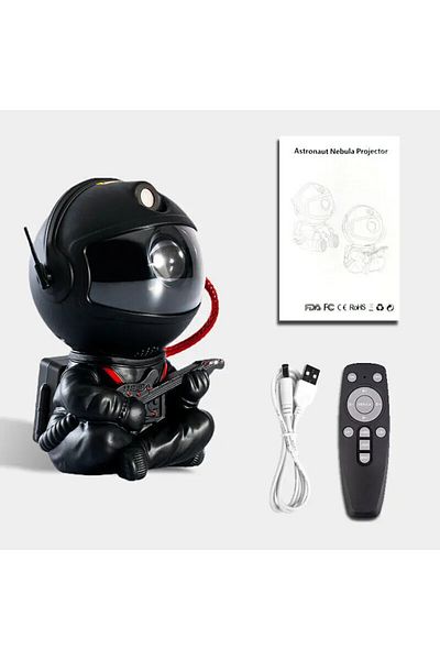 Choice Black Guitar Astronaut Light Projector with Nebula Galaxy Projector Night Light Star Projector for H
