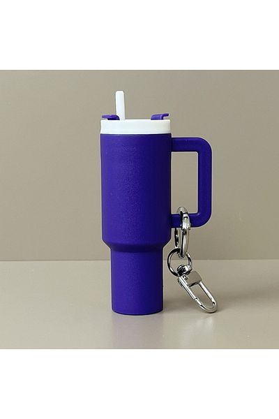 YTYIN G Mini Cup Keychain Keychain for Lip Balm Cute Tumbler Key Ring Handbag Charms Key Ring for Stanley.