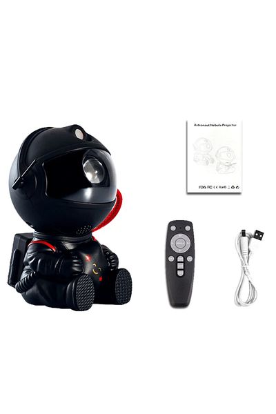 Choice Black Star Astronaut Light Projector with Nebula Galaxy Projector Night Light Star Projector for Hom