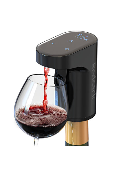 Choice3 موزع نبيذ كهربائي رقمي ذكي أسود مناسب لأكثر من 100 نوع من أفواه الزجاجات