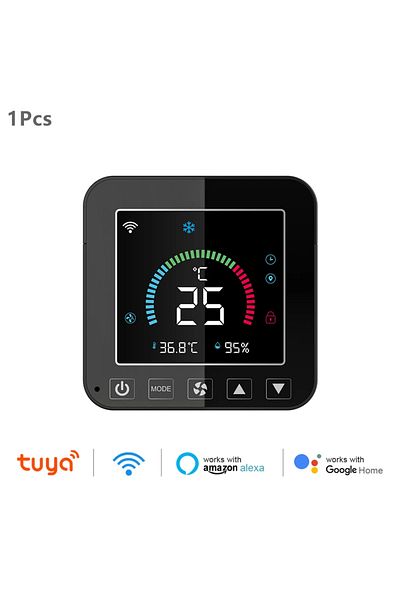 Choice Black Tuya Wifi Air Conditioner Thermostat Ir Temperature Humidity Infrared Controller Usb Power Lcd