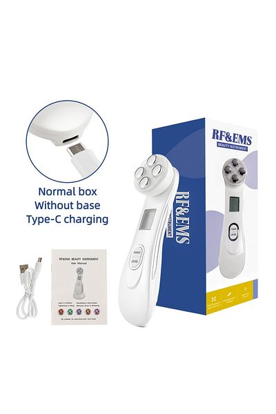 Choice Type-c White Face Lifting Machine Ems Micro-current Facial Skin Firm Massager Led Photon Rejuvenatio