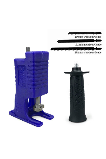 Choice مثقاب كهربائي أزرق مُعدّل إلى مناشير كهربائية، ملحق محول المنشار الترد...