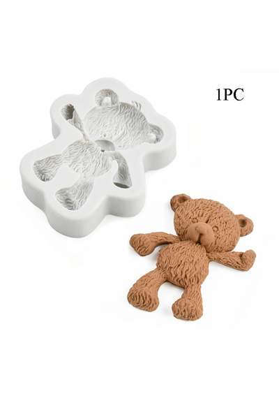 Choice قوالب سيليكون ثلاثية الأبعاد على شكل دب أدوات تزيين الكيك والخبز والشو...