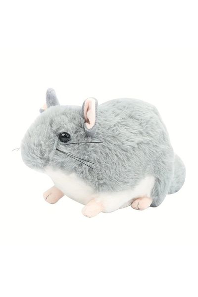 Choice 25cm Grey 25cm/9.84in Realistic Chinchilla Mouse Animal Plush Stuffed Doll Kids Toy Home Desktop Dec
